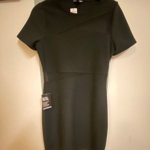 Black dress with mesh